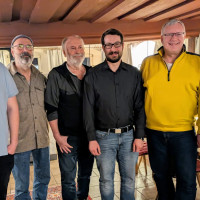 von links: Schriftführer Moritz Kranz, Revisor Eduard Schielein, Kassier Heiner Schielein, 1. Vorsitzender Richard Fleischer, 2. Vorsitzender Thomas Sonnauer, Revisor Georg Bößl