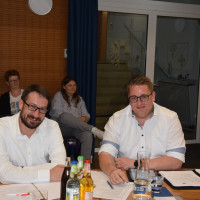 Die SPD Gemeinderäte Richard Fleischer und Moritz Kranz